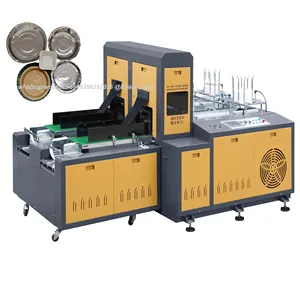 Paper plate making machine price business pattal dona bowl full automatic thali semi