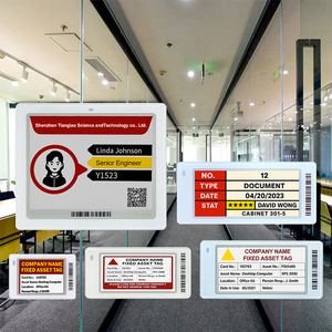 Affichages numériques sans fil Ble E-Ink de 4,2 pouces, solution de bureau intelligente, signalétique électronique, système de conférence électronique avec fonctionnement par application - Product Image 1