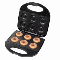 Machine à gaufres et à noix 750W avec plaques antiadhésives et thermostat réglable pour un usage domestique au petit-déjeuner