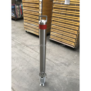 Porte-route en acier robuste avec base amovible-Support de stationnement commercial extérieur portable et mobile bollord - Product Image 6