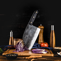 Grandsharp Moderne Handgesmede Slagersmessen BBQ Kamperen Buiten Koken Vlees Groente Fruit Hakmes Smeedwerk Slachtmessen Koksmes
