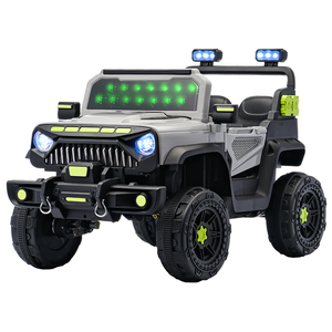 Voiture électrique futuriste tout-terrain pour enfants avec éclairage LED Matrix, batterie 12V, SUV motorisé - Product Image 1