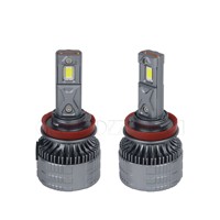 Bombilla LED para Faros Delanteros GOODZOOM de Amplio Voltaje H4 5500-6000k H7 H11 9005 15000LM de Aluminio para Autos y Camiones