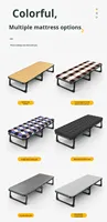 Lit pliant en acier au design moderne, tissu Oxford 600D, invisible, portable, pour bureau, appartement, chambre, salon, camping en plein air
