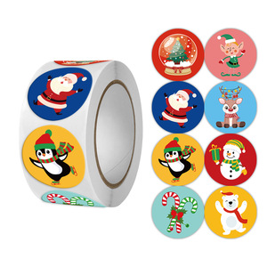 ODM/OEM Customized Christmas <b>Stickers</b>, High-Quality Self-Adhesive Gift <b>Bags</b>, <b>Party</b> Label <b>Stickers</b> for Use - Product Image 3