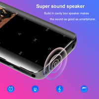 Casing Logam 2.4 Inci Tombol Sentuh MP3 Player Radio FM dengan Speaker Rongga