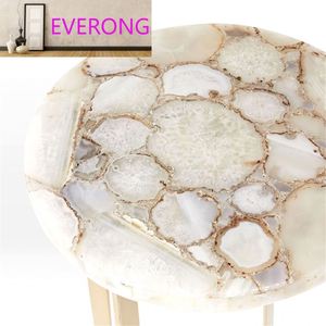 Table basse latérale de table d'appoint d'agate de marbre naturel pour la <span class=keywords><strong>pierre</strong></span> de décoration de <span class=keywords><strong>salon</strong></span> - Product Image 1