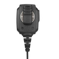 IP54 haut-parleur Microphone K1 connecteur condensateur microphone électrique câble à bobine clip pivotant à 360 ° avec RS-114 2 broches RETEVIS HK006