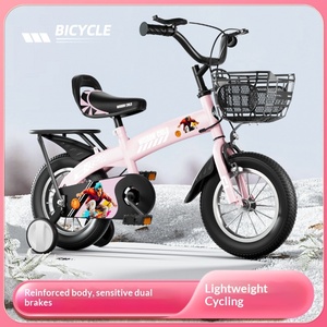 Bicicleta Infantil Modelo Capricorn de 14 Pulgadas con Ruedas de Entrenamiento y Freno para Niños y Niñas de 2 a 9 Años - Product Image 5