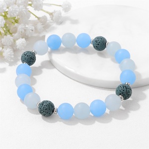 Bracelet élastique perlé en pierre volcanique Cosmic <span class=keywords><strong>Planet</strong></span>, un best-seller pour hommes et femmes - Cadeau unique et tendance - Product Image 3