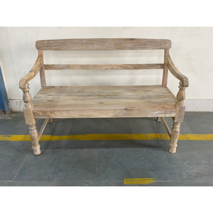 Banc en bois de teck, mobilier d'extérieur, design rustique pour le jardin, meilleur prix, style vintage, durable - Product Image 1