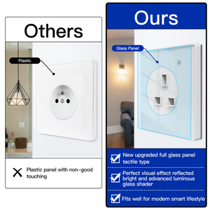 LangYeao WiFi Zigbee <strong>Smart</strong> <strong>Wall</strong> <strong>Socket</strong> UK Standard, 16A 3000W with Energy Monitoring Works with Tuya Alexa Google Home - Product Image 2