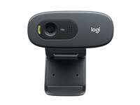 Logi-tech WEBcam HD C270 berkabel USB, mikrofon bawaan untuk kantor HD 720p 30 FPS untuk kamera konferensi Video Web PC