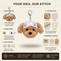 Porte-clés personnalisé en peluche chiot, porte-clés chien en peluche personnalisé avec lunettes irisées, pendentif animal en fausse fourrure pour cadeau