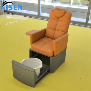 เก้าอี้นวดทำเล็บไฟฟ้า KISEN Luxury Beauty Salon Equipment ไม่ต้องใช้น้ำประปา สามารถปรับแต่งสีและโลโก้ได้สำหรับร้านทำเล็บ - Product Image 1