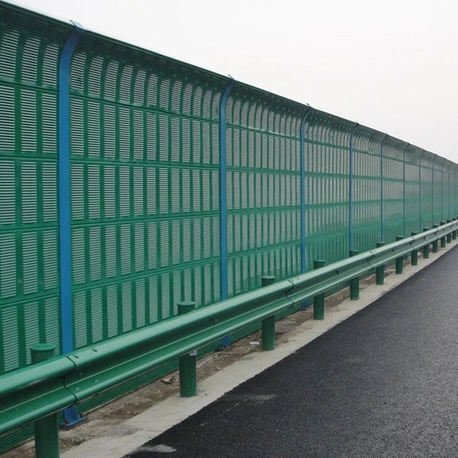 Outdoor Acoustical Metal Noise Barrier Panels