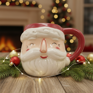 Venta al por mayor personalizado lindo Navidad 3D Santa Claus <span class=keywords><strong>tazas</strong></span> de cerámica regalos de Año Nuevo <span class=keywords><strong>tazas</strong></span> económicas - Product Image 1