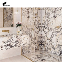 Tostone USA Standard pierre de marbre naturel Calacatta alto Design moderne pour Villa de luxe salle de bain intérieure hall entrée escalier