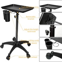 Présentoir à perruques et extensions capillaires sur roulettes pour grossistes, pour le rangement