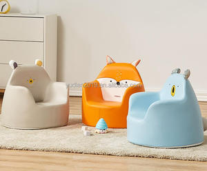 Chaise de canapé pour enfants <span class=keywords><strong>Petit</strong></span> <span class=keywords><strong>fauteuil</strong></span> en bois pour enfants de <span class=keywords><strong>1</strong></span> à 3 ans avec cadre en animal de dessin animé et cuir PVC pour salon et salle à manger - Product Image 6