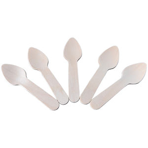 للبيع بالجملة ملعقة خشبية صغيرة الحجم مجارف خشبية صغيرة صديقة للبيئة - Product Image 2