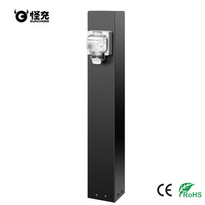 Station de recharge pour véhicules électriques GuaiChong pour extérieur et jardin, étanche IP66, prise d'<span class=keywords><strong>extension</strong></span> en acier inoxydable 20A/50A, 220-250V - Product Image 1