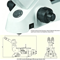 Computerized Research Metallurgical Microscope 1000X Magnification CAICHI Brand 4K Camera Resolution Infinity Optical System for