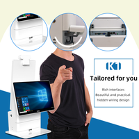 15.6 "\ 18.5" Windows/Android écran tactile tout-en-un système de terminal de point de vente de bureau kiosque de caisse en libre-service pour la commande de facturation
