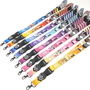 Lanière personnalisée en polyester vierge pour sublimation, avec crochet, écologique, légère, sérigraphiée - Product Image 1