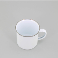 Tasse émaillée vintage par sublimation Tasse émaillée de camping personnalisée de 12oz
