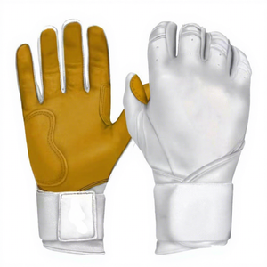 Guantes de Bateo de Béisbol de Cuero PU con Cierre de Gancho y Bucle, Ambidiestros/Destros, Color Personalizable, Entrenamiento Profesional - Product Image 3