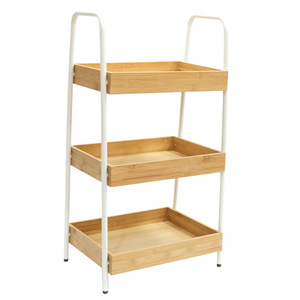 Estante de almacenamiento de tres niveles para el hogar, apto para cocina, sala de estar, baño y dormitorio, ideal para guardar objetos. - Product Image 4