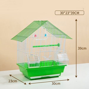 Cage à oiseaux en métal de bonne qualité, durable et économique, pour perroquets, canaris et autres oiseaux, idéale pour l'élevage, à assembler. - Product Image 2