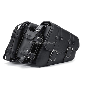 Motorefit-alforja Universal de cuero PU para motocicleta, izquierda y derecha, para Harley Sportster, Honda/Suzuki/<span class=keywords><strong>Kawasaki</strong></span> - Product Image 3