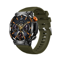 Reloj Inteligente HT17 Deportivo con Pantalla IPS HD de 1.46 Pulgadas, Resistente al Agua IP67 para Exteriores, Rastreador de Actividad Física Android para Llamadas, Batería de 450 mAh, Magnético
