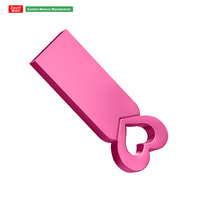 Flash Drive USB Logo kustom 2.0 8GB 32GB, Flash Drive kecepatan tinggi 128GB kunci USB logam Mini 3.0