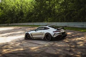 Kit carrosserie en fibre de carbone pour Mercedes-Benz <span class=keywords><strong>AMG</strong></span> GT63S C192, <span class=keywords><strong>AMG</strong></span> GT63S MAX, lèvre avant en fibre de carbone, diffuseur, spoiler, jupe latérale - Product Image 2