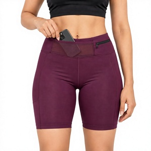 Shorts de compression pour femmes, taille mi-haute, coupe ajustée, respirants, séchage rapide, pour la gym, l'entraînement, la course, le cyclisme et les activités sportives - Product Image 1
