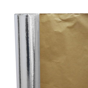 Isolation en feuille ignifuge FSK, feuille d'aluminium renforcée, papier kraft, barrière contre la vapeur, combinée avec des conduits, des tuyaux, des vases - Product Image 2