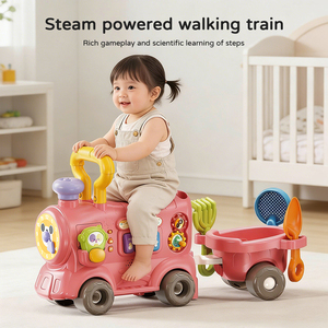 Trotteur Bébé 5-en-1 Multifonctionnel avec Centre d'Activités, Porteur et Jouet Éducatif pour Tout-petits - Vente en Gros - Product Image 2