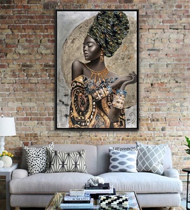 African Painting Canvas <strong>Print</strong> Home Decoration African Women Wall Art <strong>Print</strong> - Product Image 3