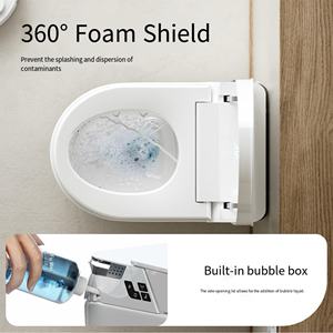 Toilettes suspendues modernes, sanitaires, pour salle de bain, WC intelligent automatique mural, toilettes intelligentes suspendues pour hôtel - Product Image 3