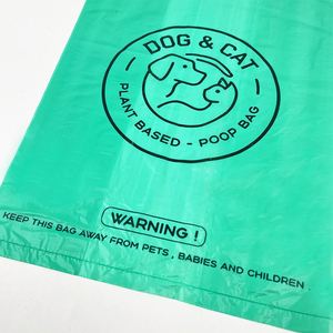 Printed Custom Disposable Compostable Biodegradable Thick Leak Proof Garbage <b>Rolls</b> Corn Starch Pe Dog Poop <b>Bag</b> with Handle - Product Image 3