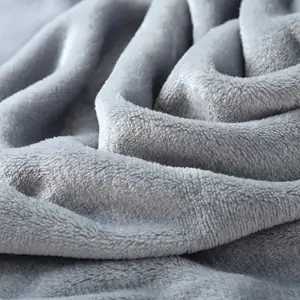 Fashionable Solid Color Flannel Blanket for Home