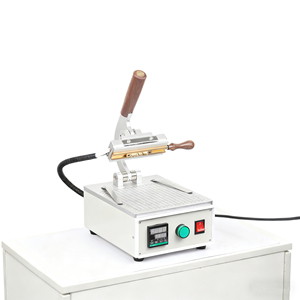 Machine de marquage à chaud électrique portable, machine de <span class=keywords><strong>presse</strong></span> à chaud à commande numérique automatique pour cuir, papier, plastique - Product Image 2