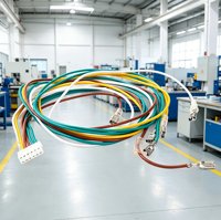 Rangkaian Kabel Kustom Otomotif Multiwarna dengan Konektor Terminal dan Kabel Penghubung untuk Sistem Kelistrikan Mobil