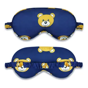 Masker Mata tidur motif kartun beruang berkualitas tinggi mirip sutra