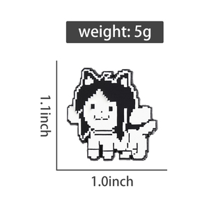 เข็มกลัดรูปหัวใจสีแดงลายการ์ตูนออกแบบได้ตามต้องการ - Product Image 6