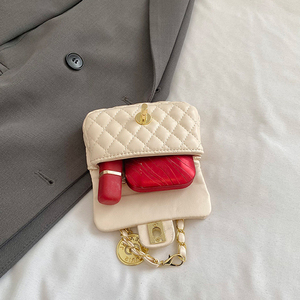 Wholesale 2026 Women Fashion Chain Handbag Diamond Lattice Embroidery Thread Mini <b>Square</b> Crossbody Purse - Product Image 6