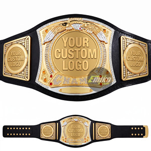 Custom Leather Championship Belt Gold <b>Wrestling</b> Belt Professional Martial Arts Title Belt for Kung Fu Jiu-Jitsu Taekwondo Belts - Product Image 6